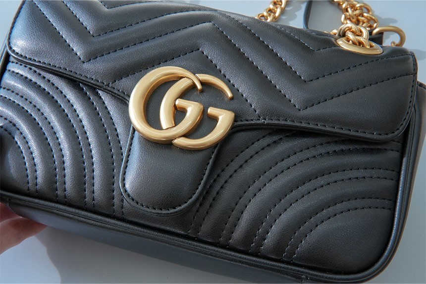 [GUCCI] 구찌 GG 마몽 마틀라세 숄더백 스몰