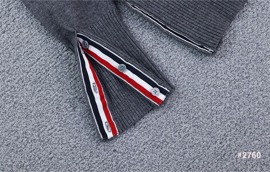 [THOM BROWNE] 톰브라운 여성 사선완장 클래식 브이넥 가디건