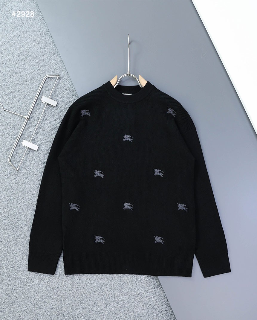 [BURBERRY] 버버리 멀티 기마자수 라운드 니트