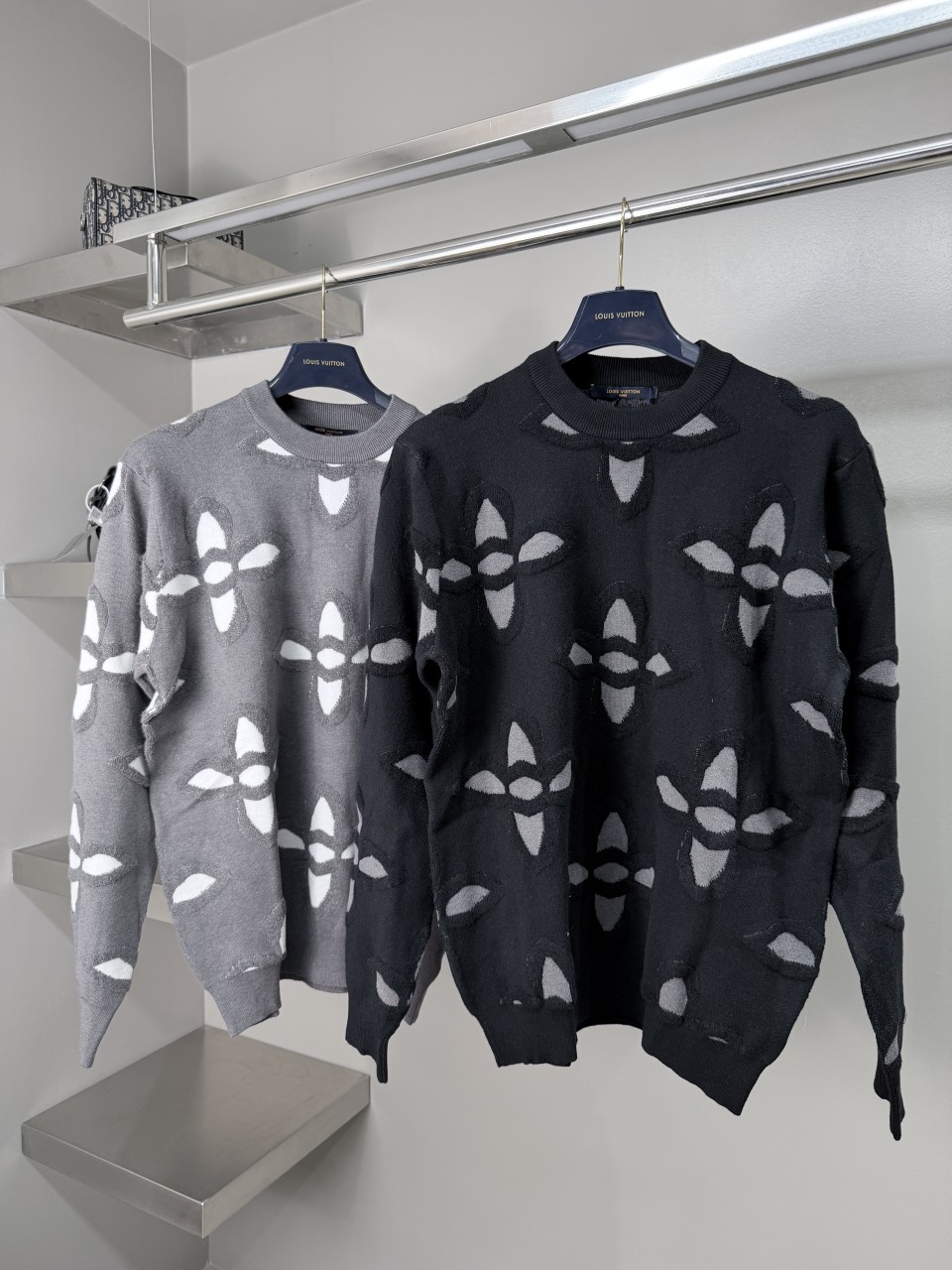 루이비통 텍스쳐드 코튼 울 스웨터