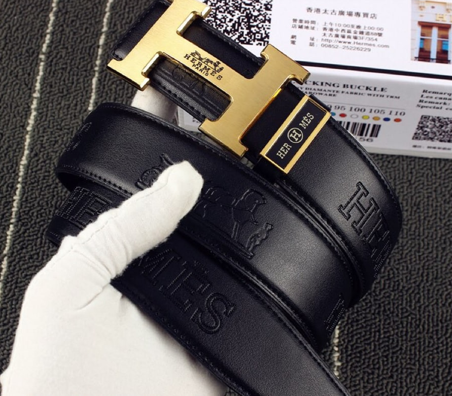 [Hermes-에르메스] 3.8 남성 가죽 벨트