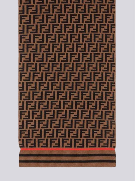 팬디 FF 자카드 캐시미어 머플러