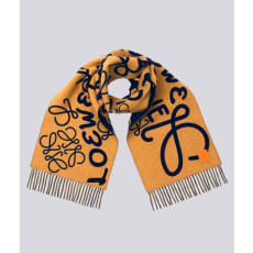 [LOEWE] 로에베 아나그램 아트워크 울 자카드 태슬 머플러