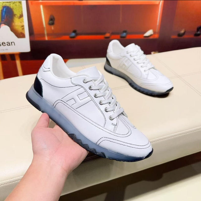 에르메스 트레일 남성 스니커즈 블랙 화이트