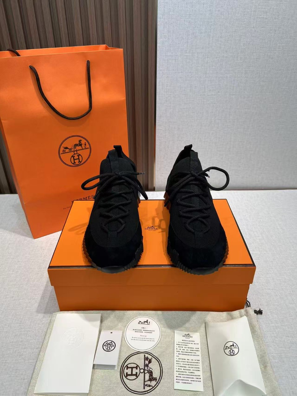 에르메스 2025FW리프트스니커즈 범고래  올블랙