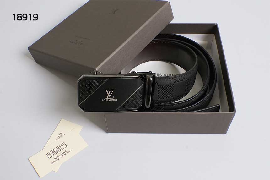 [LOUIS VUITTON] 루이비통 LV로고 스퀘어 자동벨트