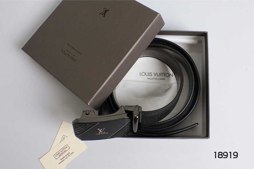 [LOUIS VUITTON] 루이비통 LV로고 스퀘어 자동벨트